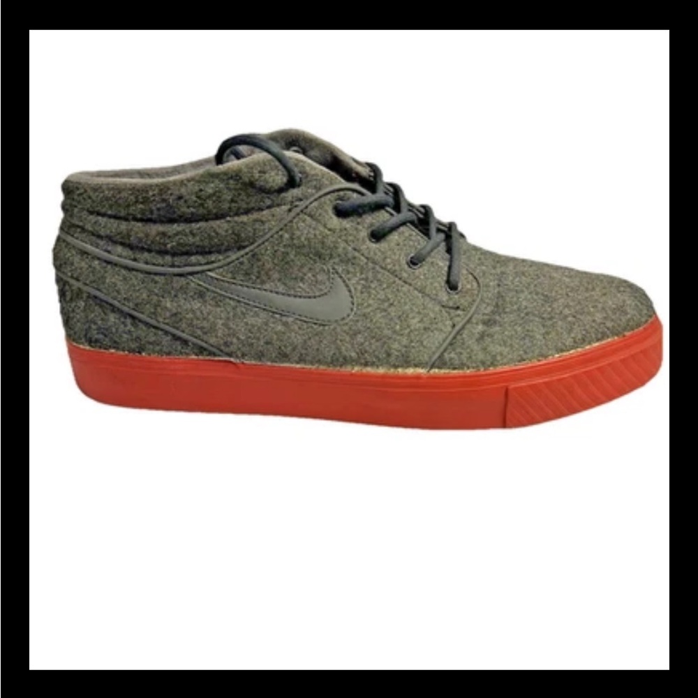 Nike SB Shoes Stefan Janoski Mid BM Gray Skateboard Sneakers / Shoes Mens 9 EUC